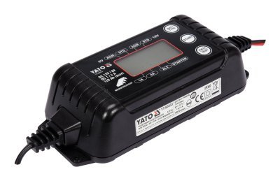 Nabíječka 4A 6/12V PB/GEL LCD display Yato YT-83033