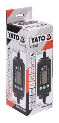 Nabíječka 4A 6/12V PB/GEL LCD display Yato YT-83033