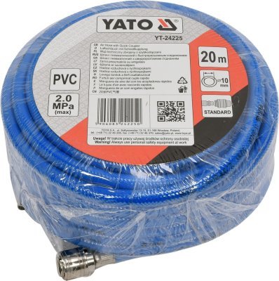 Hadice vzduchová PVC 10mm, 20m Yato YT-24225