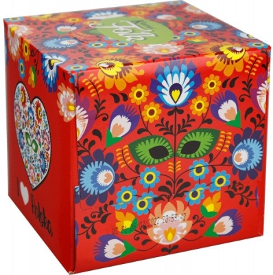 Kapesníky s potiskem FOLK BOX 56 ks, 3 vrstvé