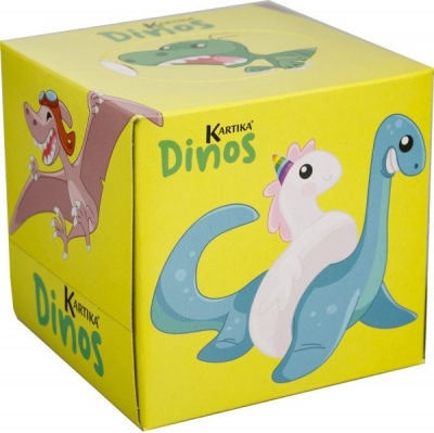 Kapesníky s potiskem DINOS BOX 56 ks, 3 vrstvé