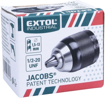 Hlava rychloupínací sklíčidlová, 2-13mm EXTOL INDUSTRIAL