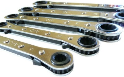Ploché ráčnové klíče 5ks 6-22mm MAR-POL M58600