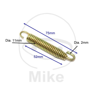 Exhaust spring JMP 764.00.22 75mm 4 kusů