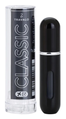 Travalo Classic plniteľný rozprašovač parfémov Black 5 ml