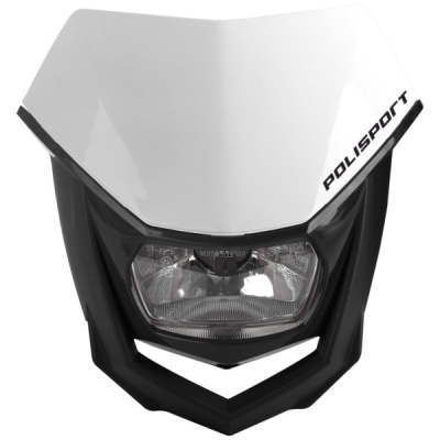 Maska se světlem POLISPORT 8657400001 HALO Bílo/Černá
