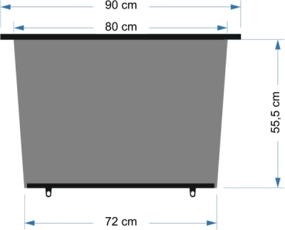 Compass roletka 90cm 1ks lichoběžník