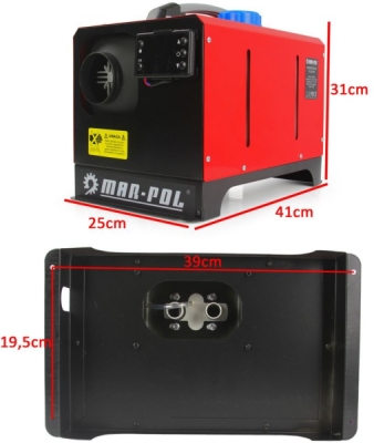 Naftové nezávislé topení 8kW, 230V/12V MAR-POL