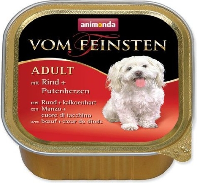 Paštika Animonda Vom Feinstein Adult hovězí a krůtí srdce 150g