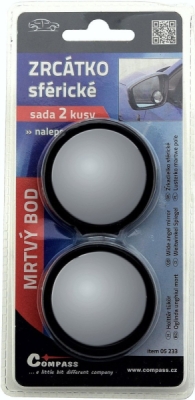 Zrcátko sférické kulaté Compass 2 ks