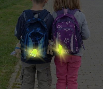 Compass přívěsek reflexní ghost - růžový