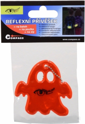 Compass přívěšek reflexní ghost - červený