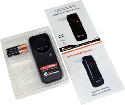 Compass alkohol tester alcozero - elektrochemický senzor