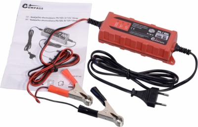 Nabíječka baterií Compass mikroproces 1Amp 6/12V PB/GEL max. 120Ah