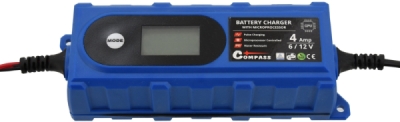 Nabíječka baterií Compass mikroprocesor 3,8Amp 6/12V PB/GEL LCD display