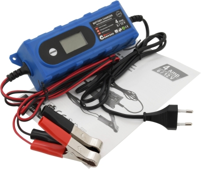 Nabíječka baterií Compass mikroprocesor 3,8Amp 6/12V PB/GEL LCD display