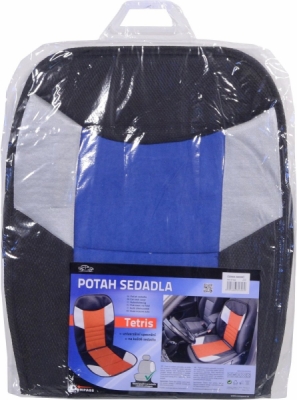 Potah sedadla TETRIS černo-modrý Compass