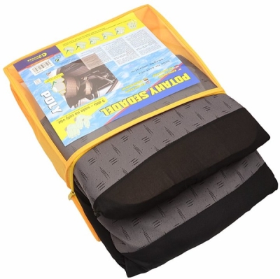 Potahy sedadel sada 9ks POLY šedé AIRBAG Compass