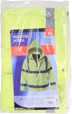 Compass bunda s kapucí reflexní safety xl