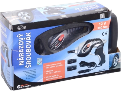 Compass šroubovák nárazový na kola 12 v
