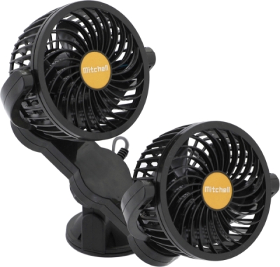 Compass ventilátor MITCHELL DUO 2x108mm 24V na přísavku