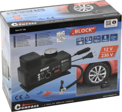 Compass kompresor 12/230V BLOCK TÜV/GS