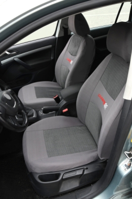Compass potahy sedadel sada 9ks CARBON LIGHT šedé AIRBAG