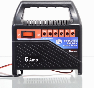 Compass nabíječka 6Amp 6/12V TÜV/GS/CE