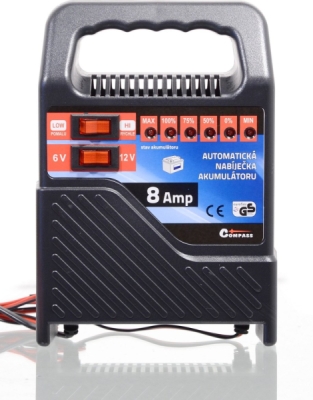 Compass nabíječka 8Amp 6/12V TÜV/GS/CE