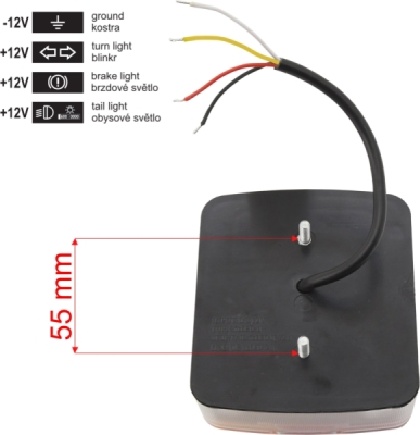 Compass svítilna sdružená LED 1ks E homologace