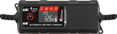 Compass nabíječka mikroprocesor 4Amp 12V PB/GEL/AGM/LiFePO4 LCD displej