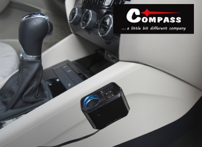 Compass adaptér s kabelem 12V + 2x USB 2400mA SELECT