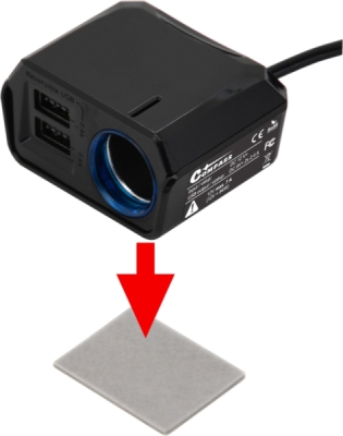 Compass adaptér s kabelem 12V + 2x USB 2400mA SELECT