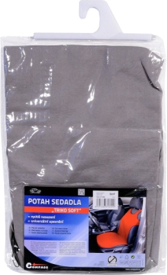 Potah sedadla TRIKO SOFT přední 1ks šedý Compass