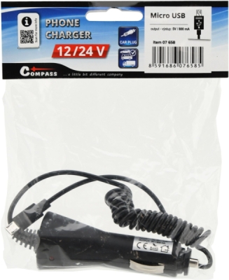 Compass nabíječka telefonu 12/24V MICRO USB