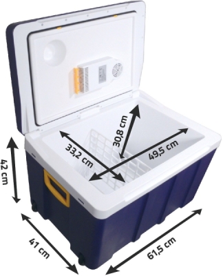 Autolednička chladicí box Compass 50l 230V/12V pojízdný