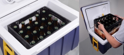 Autolednička chladicí box Compass 50l 230V/12V pojízdný