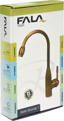 Baterie dřezová Retro Bronze 1 Fala TO-75830