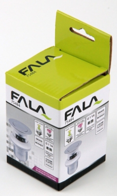 Výpusť umyvadlová S klik/klak mosaz/chrom FALA Fala TO-75484