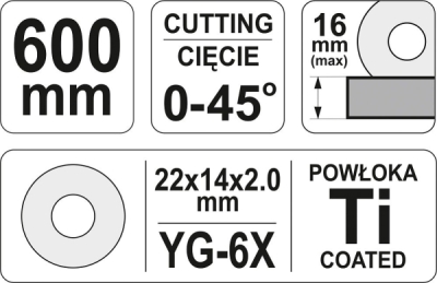 Řezačka na obklady YATO 600mm YT-3707