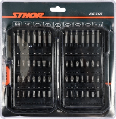 Sada bitů 1/4" 56ks Sthor TO-66310