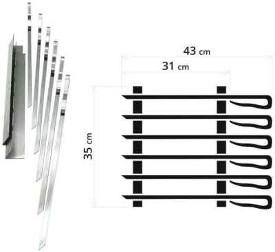 Cattara sada na špízy velká, 43cm, 6ks
