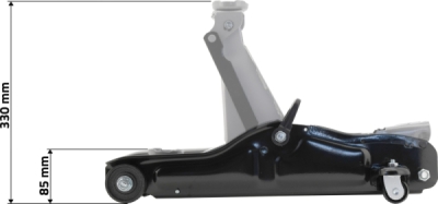 Compass hever hydraulický pojízdný nízkoprofilový 2t TÜV