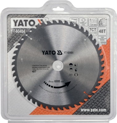 Kotouč na stavební dřevo 250 x 30 mm 48z Yato YT-60484