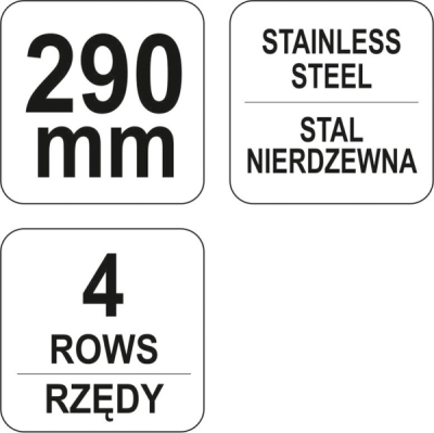 Kartáč drátěný ruční 290 mm Yato YT-6339