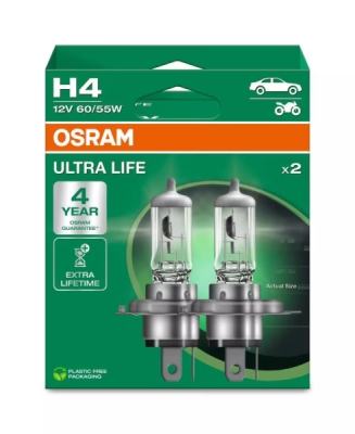 Žárovka Osram H4, Ultra Life 64193ULT-2HB