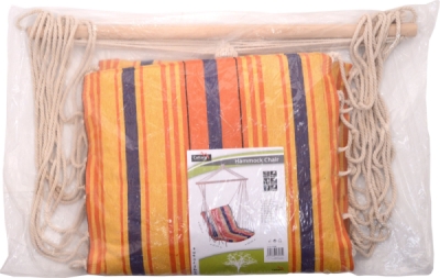 Houpací síť k sezení 95x50cm červeno-oranžová Cattara 13561
