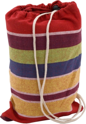Houpací síť TEXTIL 200x100cm červeno-žlutá Cattara 13568