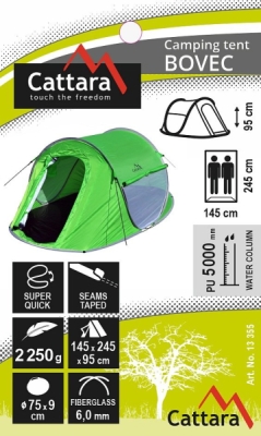 Stan BOVEC pro 2 osoby 245x145x95cm PU5000mm Cattara 13355