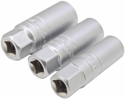 Hlavice na zapalovací svíčky, extra tenké, 3/8", 12hran, 14, 16, 18 mm, 3 ks - ASTA A-3SP38